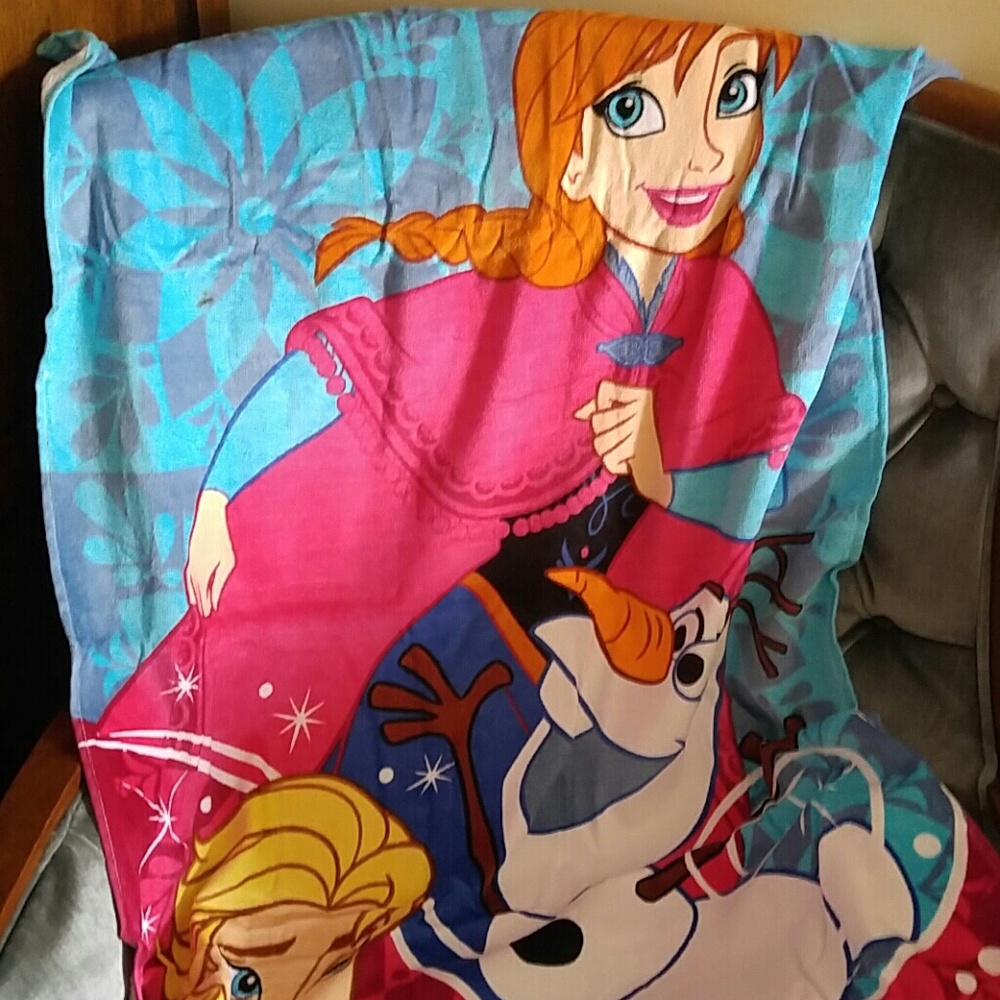 Frozen beach towel